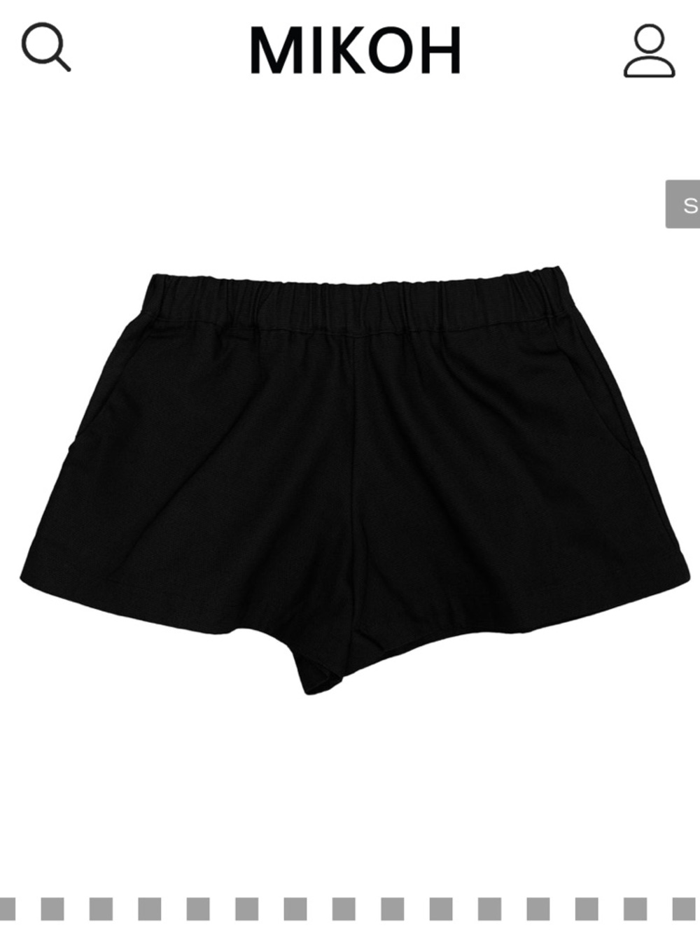 Mikoh Black Mori Shorts L